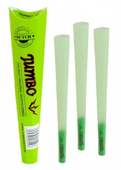 JUMBO Original Dutch GREEN KING SIZE Pre-Rolled Papercones 3er Pack 32er Display